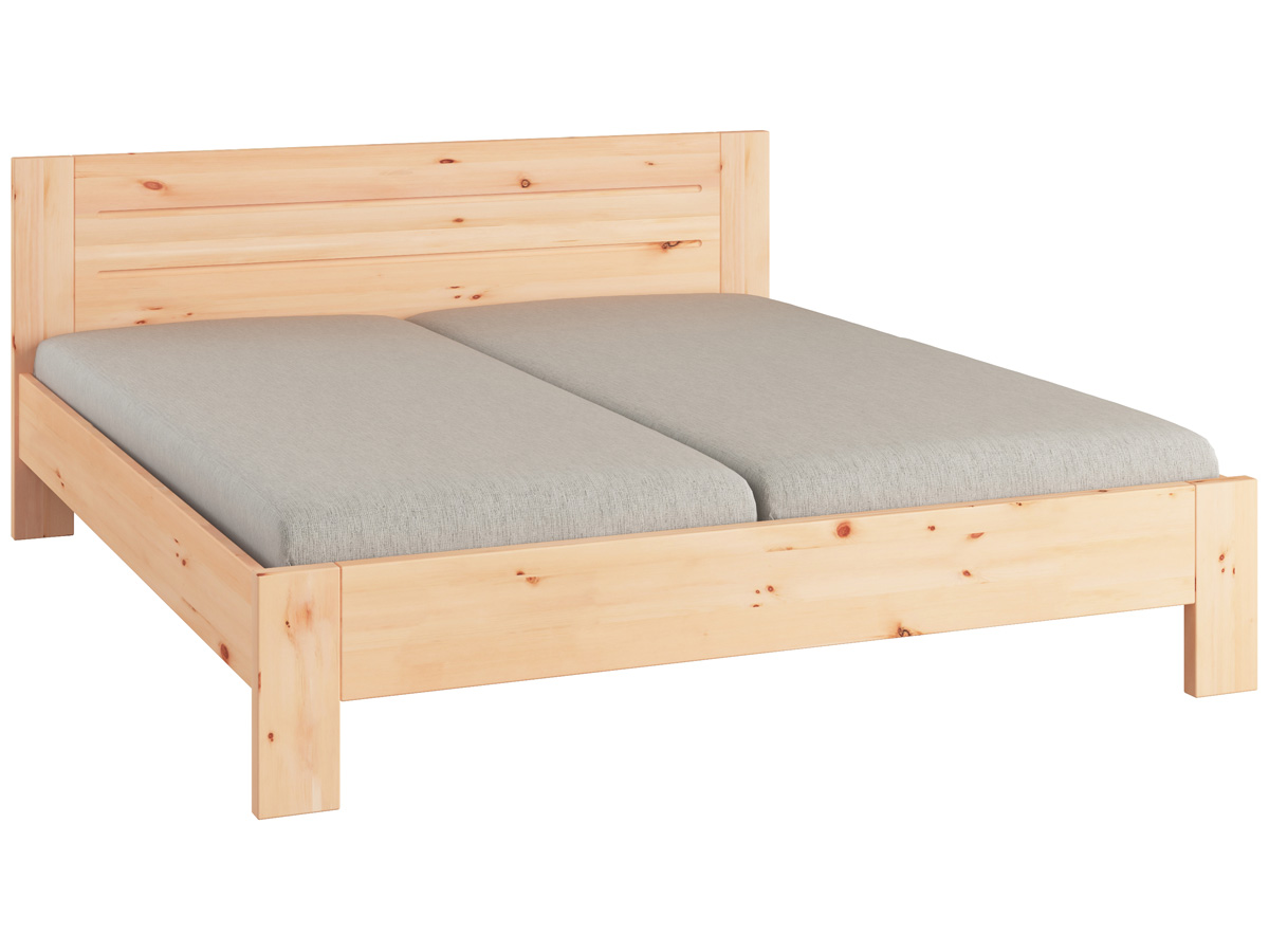 Zirbenbett "Dana" Ein Zirbenholzbett von LaModula metallfrei