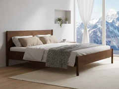 Bett Buche Massivholz Dunkel, Nuss- oder Mahagoni 