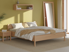 Bett Buche Massivholz, Buchenbett