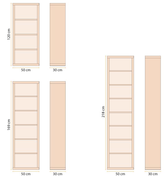 GrÃ¶ÃŸe des Sideboards aus Zirbenholz