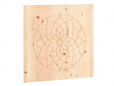 Wandbild aus Zirbenholz