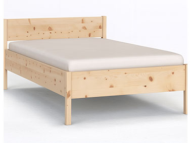Zirbenbett "Fiona" 140 cm breit