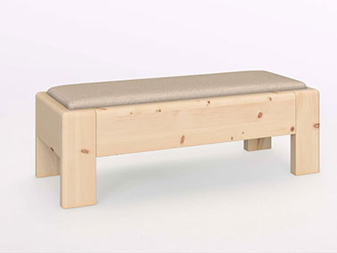 Zirben-Bettbank "Greta" 120cm