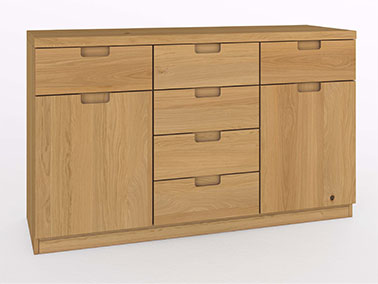 Kommode Eiche Hell "Lukas" 150 cm