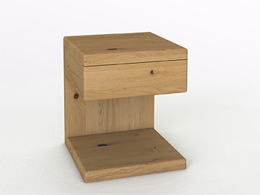 2er Set Nachttische in Wildeiche Hell