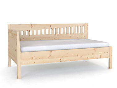 Sofabett Zirbe "Stefanie" mit einer Armlehne
