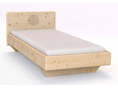 Zirbenbett "Valentina" 90 x 200 cm