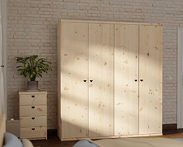DrehtÃ¼renschrank Massivholz