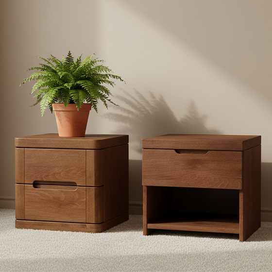 Nachttische in dunkelbraun