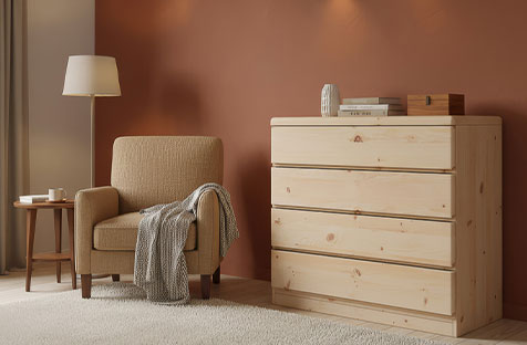 Zirbenkommode "Norbert" mit Schubladen
