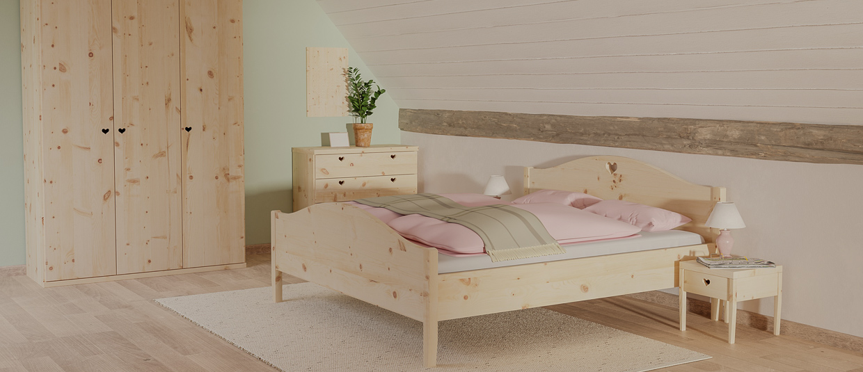 Schlafzimmer Landhausstil Zirbe