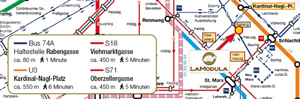 Netzplan LaModula Wien